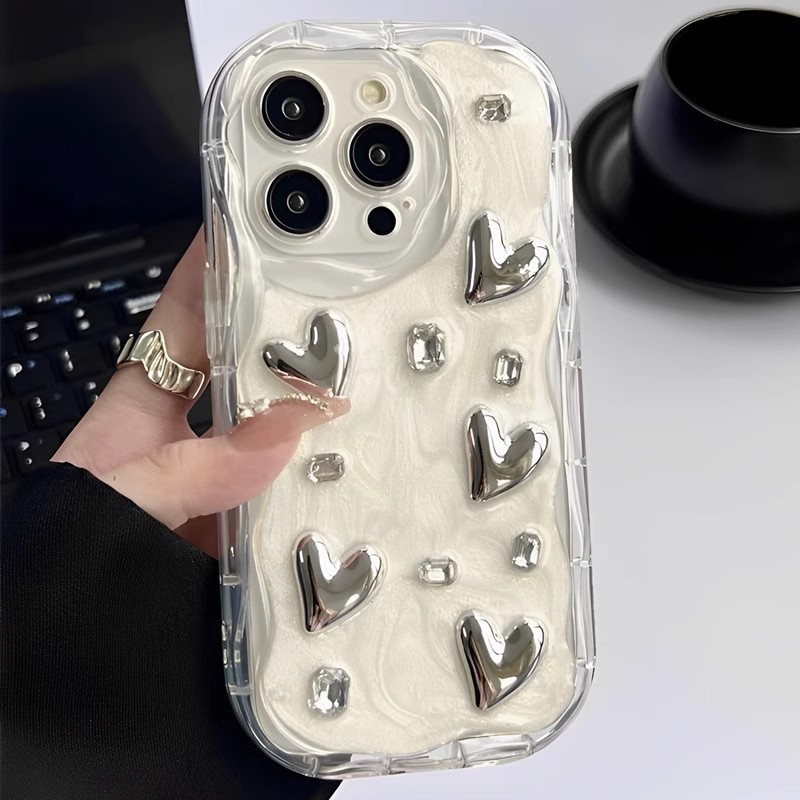 滴膠愛心蝴蝶結iPhone手機殼
