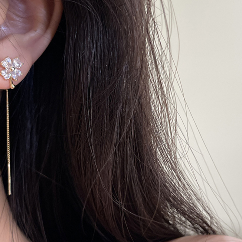 個性字母流蘇耳環