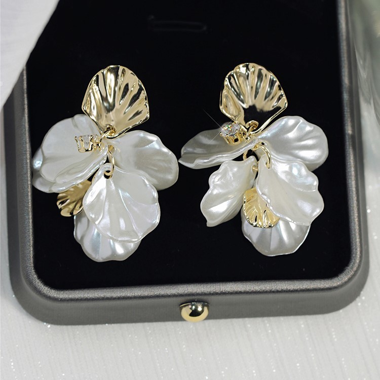 貝殼花瓣無耳洞耳夾