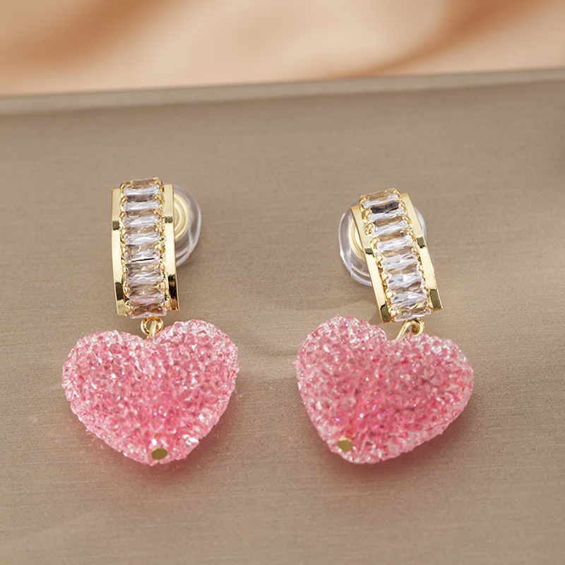 粉色愛心軟糖蚊香盤耳夾