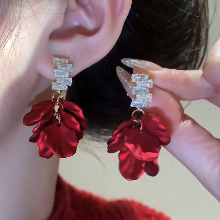 貝殼花朵花瓣耳環