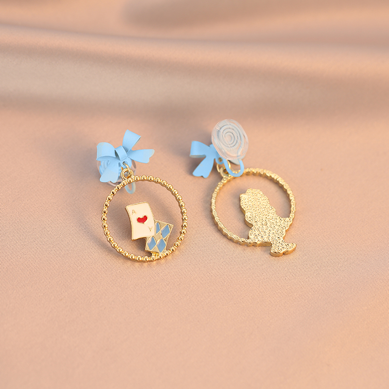 在逃公主蝴蝶結耳環