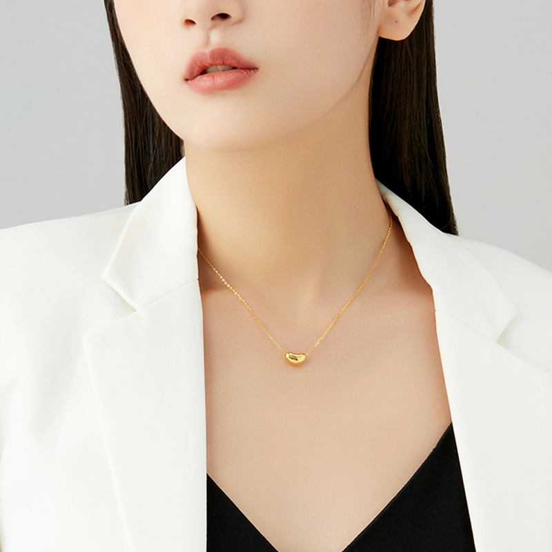 [Copy]四葉草項錬黃金項錬3D硬金