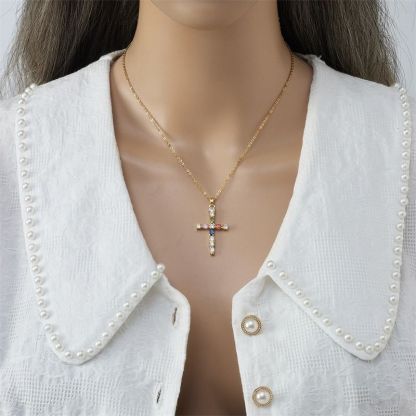 Cross Necklace • 輕奢鋯石項鍊  （男女同款）
