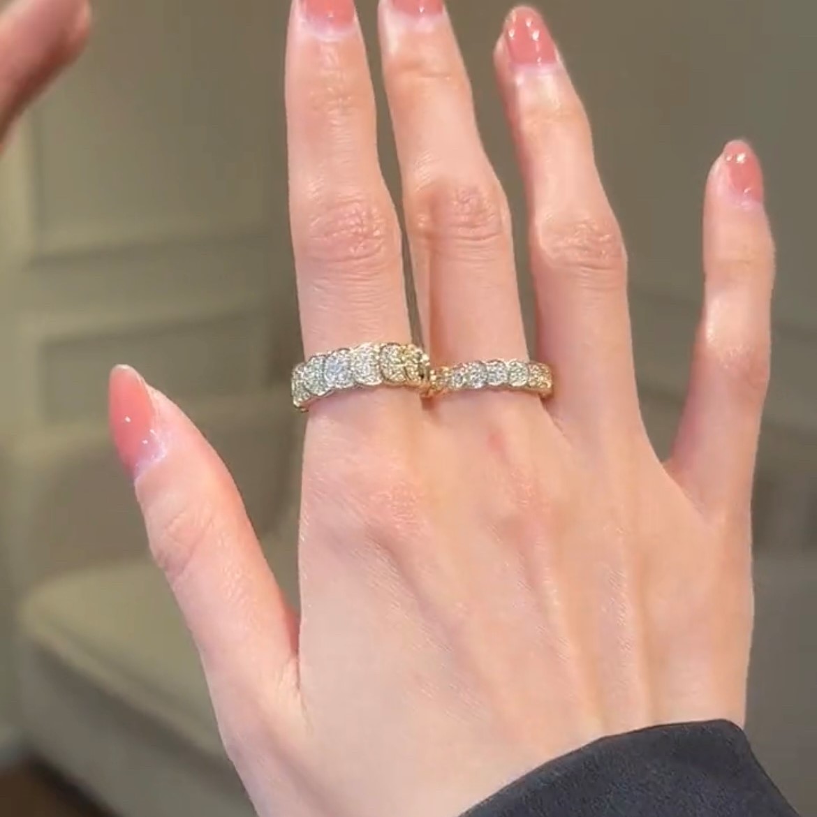 一克拉鑽石戒指 銅錢戒指