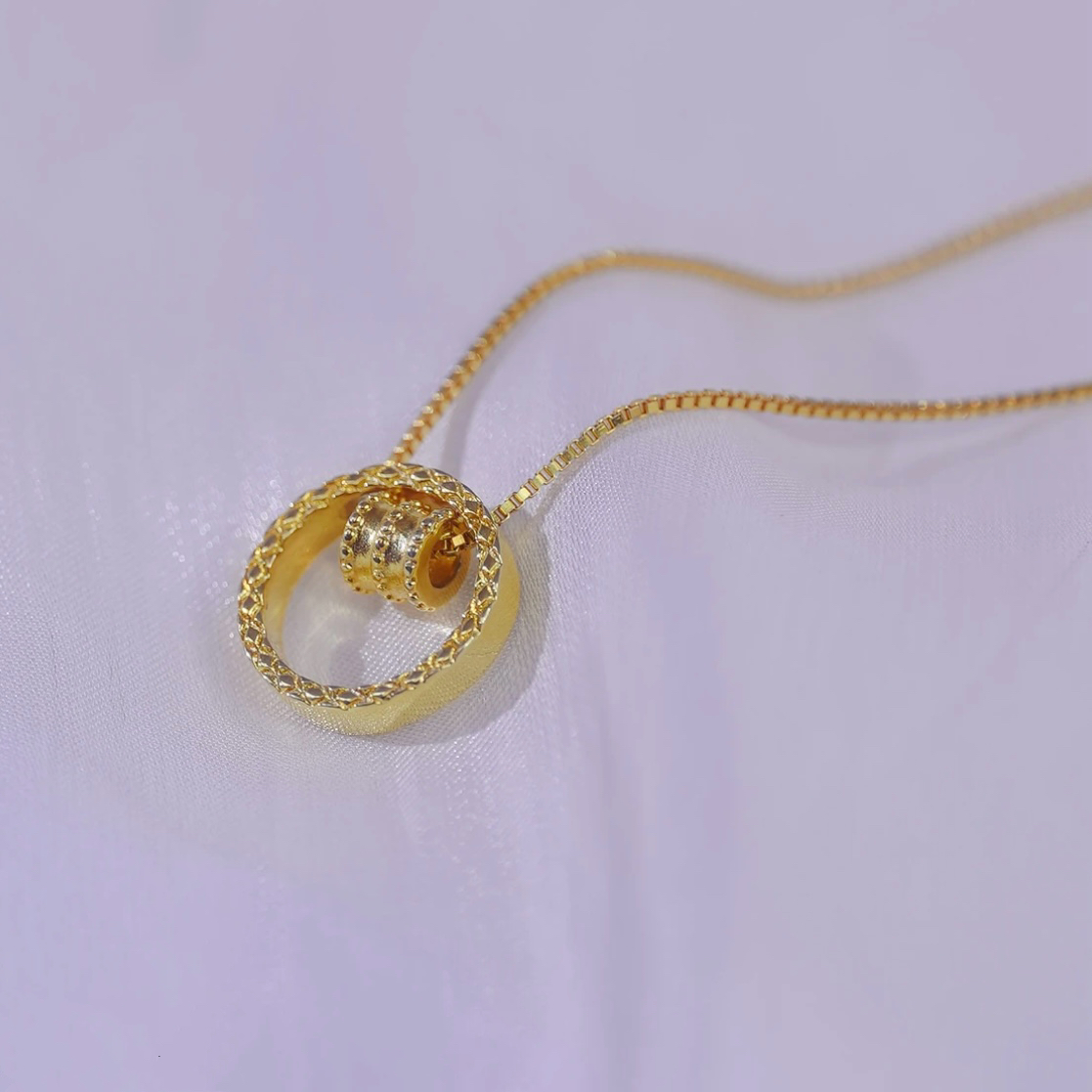 爆款小蠻腰圓圈鈦鋼項錬