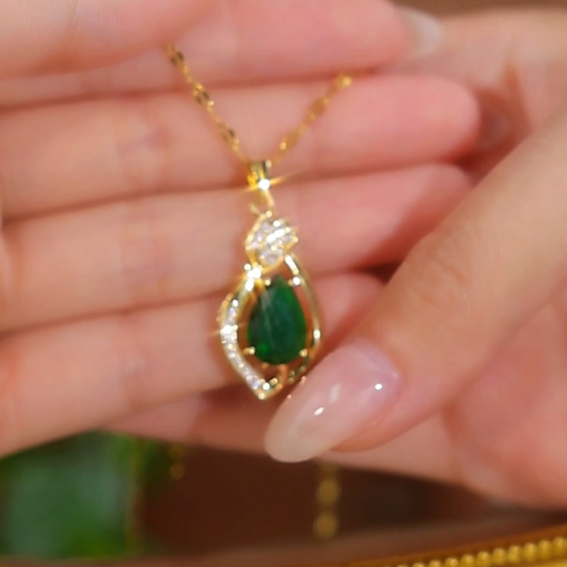 綠色方糖水晶耳環耳扣耳環