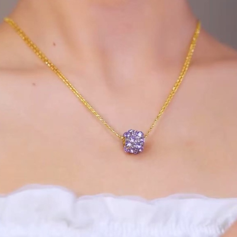 紫氣東來滿鑽球項鍊