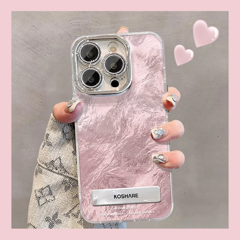 新款冰藍漸變 冰川紋 創意蘋果手機保護殼