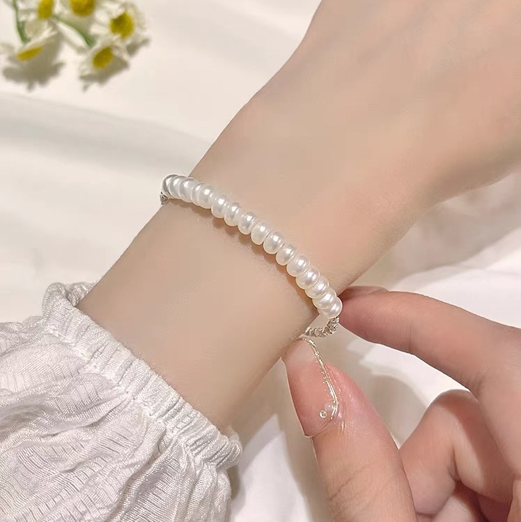 碎銀幾兩珍珠純銀手錬