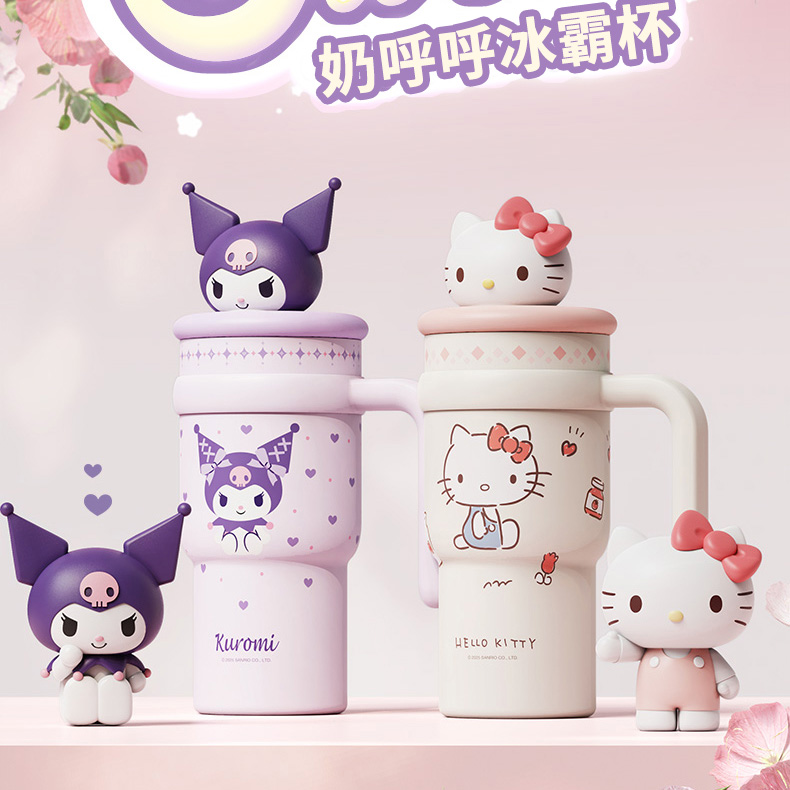 公仔聯名杯 大容量水杯 保溫保冷冰霸杯