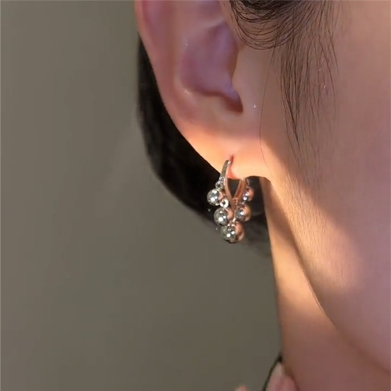 小圓球氣質純銀耳環