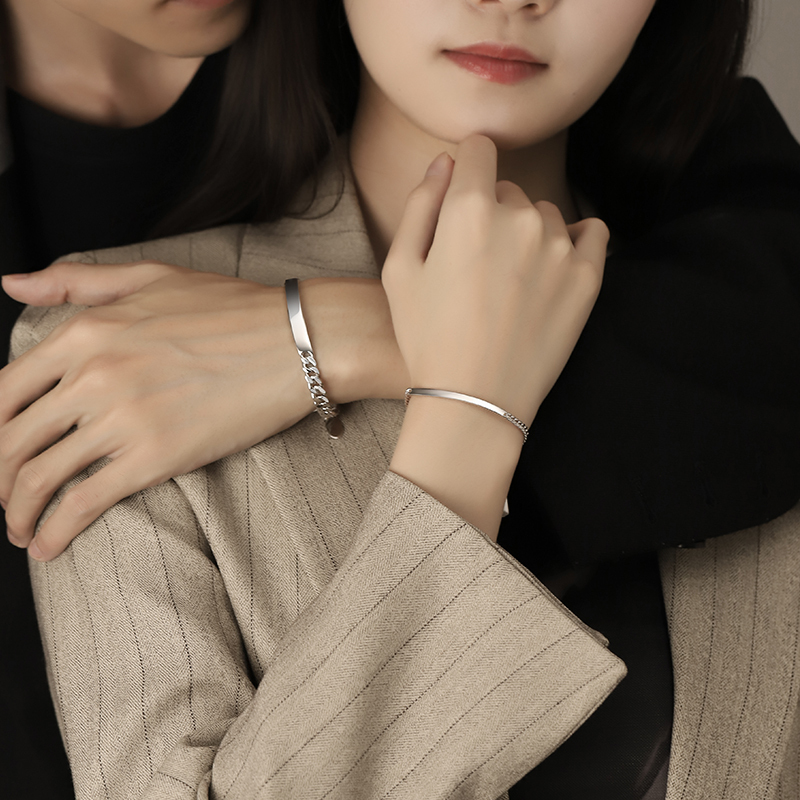 訂製款 | 簡約個性可刻字紀念情侶手錬