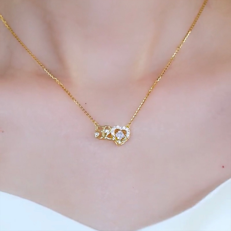 跳動的心520純銀項鍊