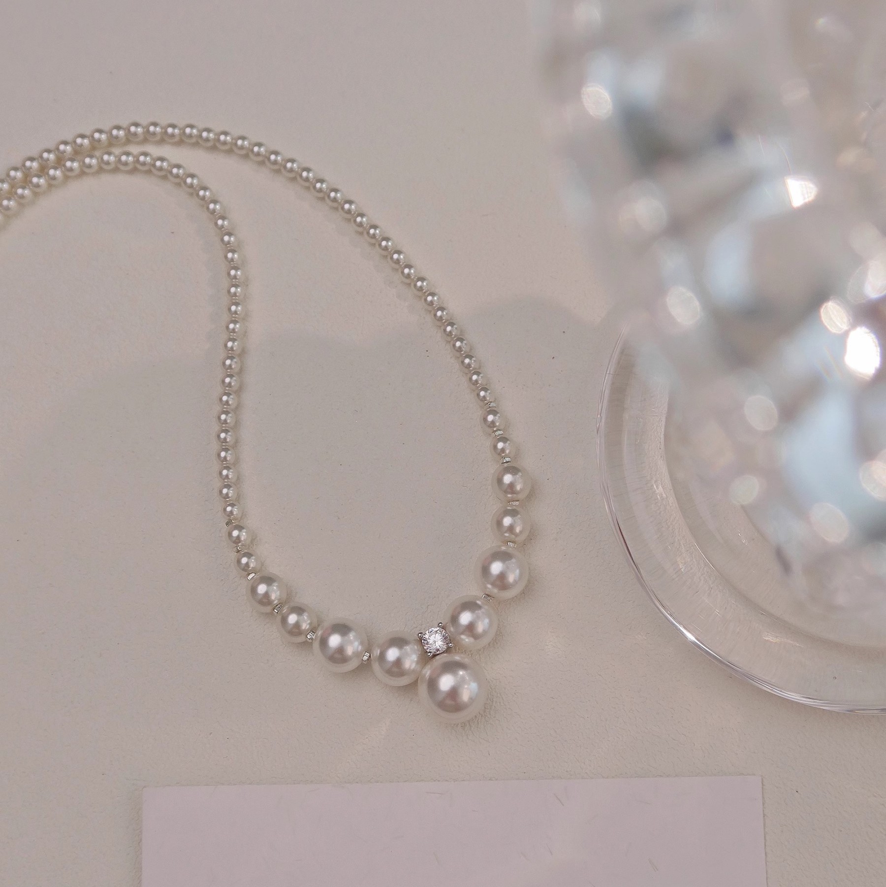 碎銀子珍珠項錬