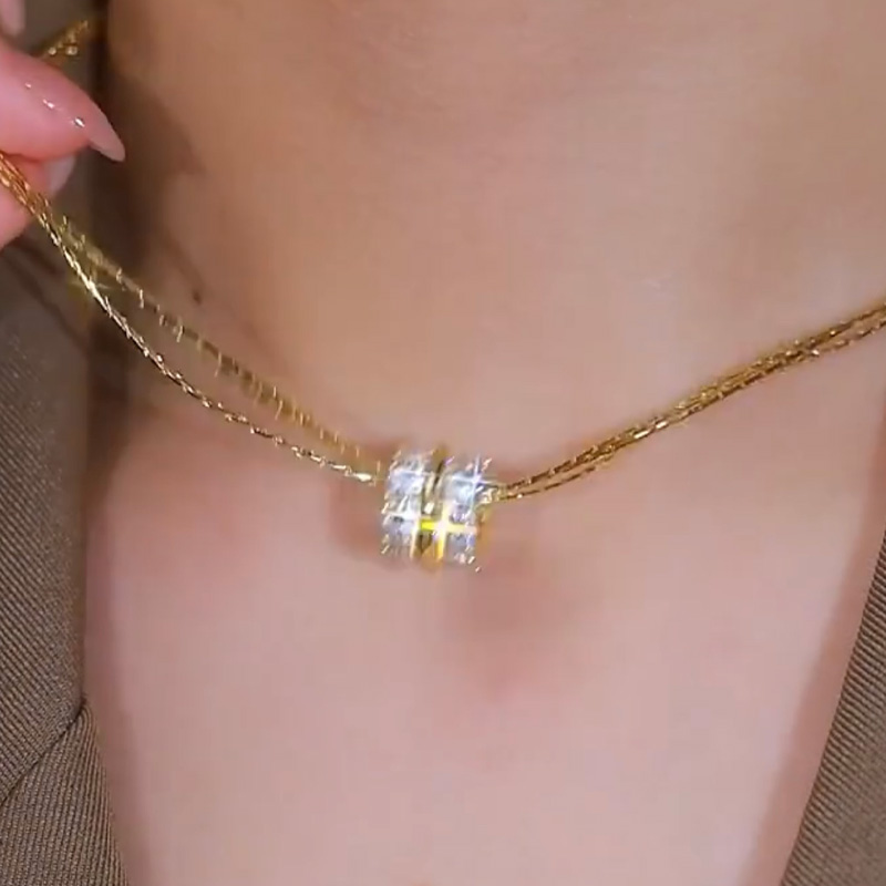 時尚小蠻腰鋯石項錬