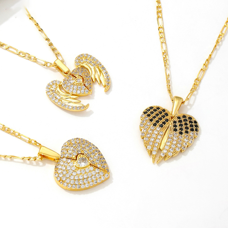 訂製款｜開合翅膀客製化愛心DIY項錬