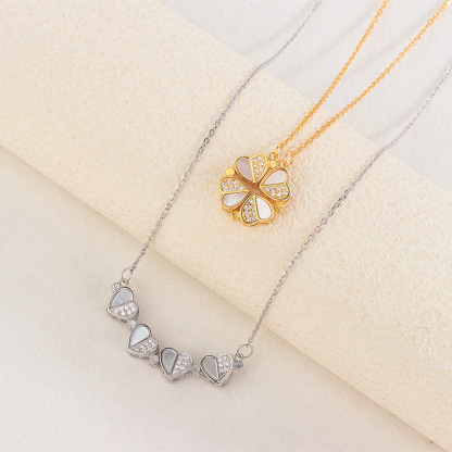 一款兩戴-四葉草項錬