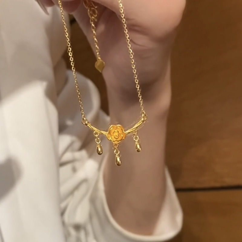 千金風貴氣山茶花鎖骨錬