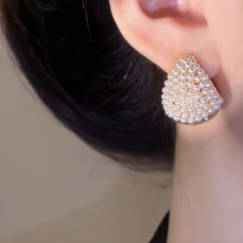 甜美菜籃子珍珠耳環