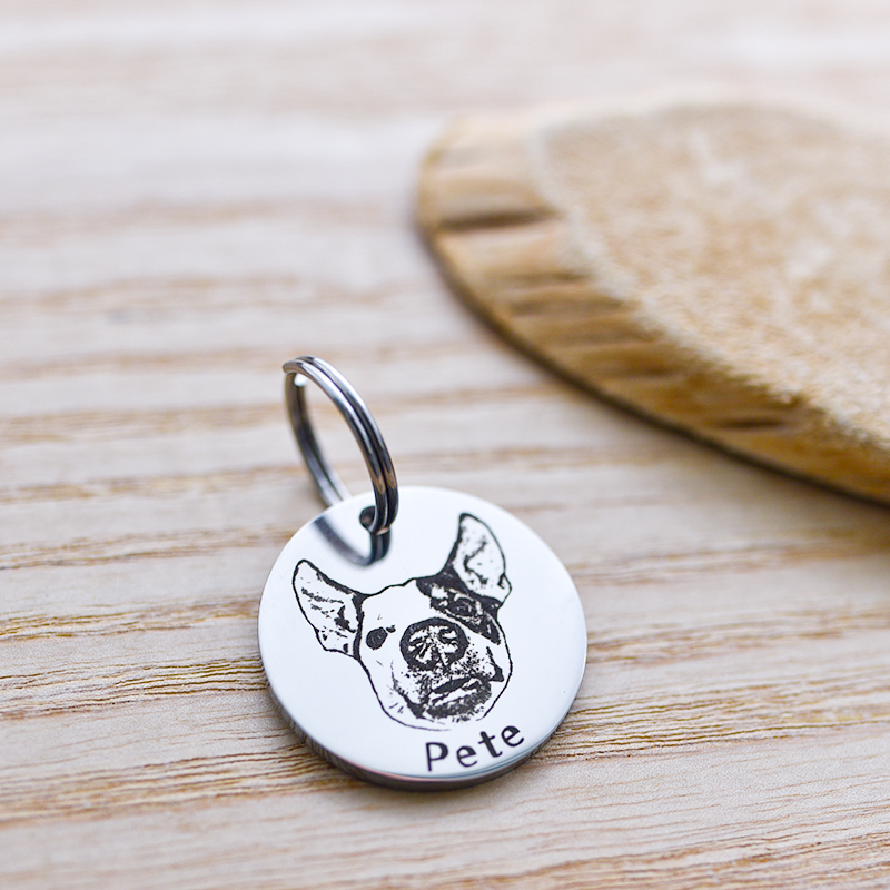 訂製款｜寵物頸圈名字名牌純銀吊牌
