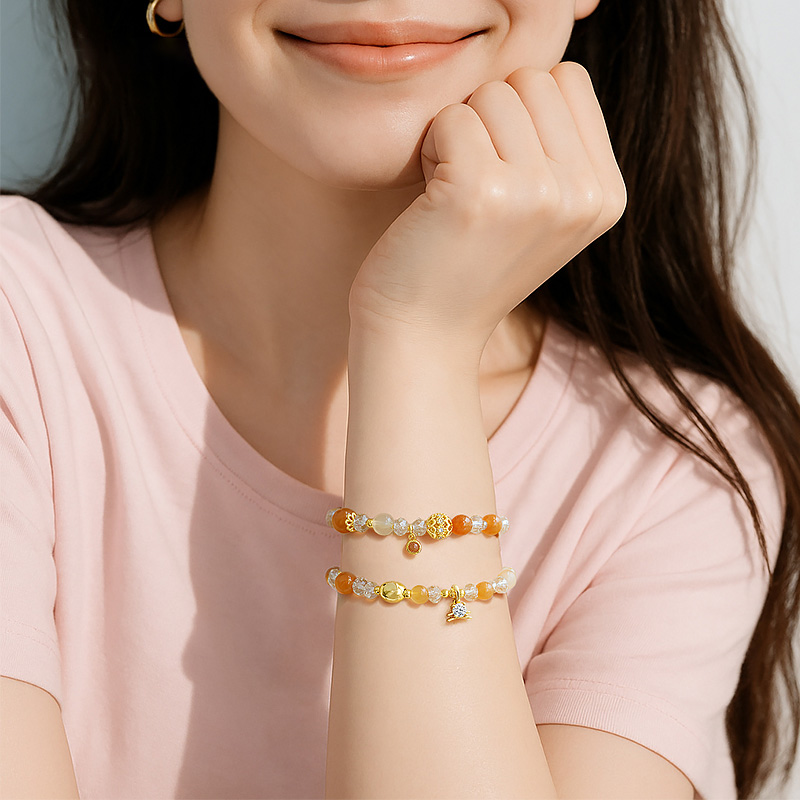 十二星座疊戴串珠水晶手串手錬