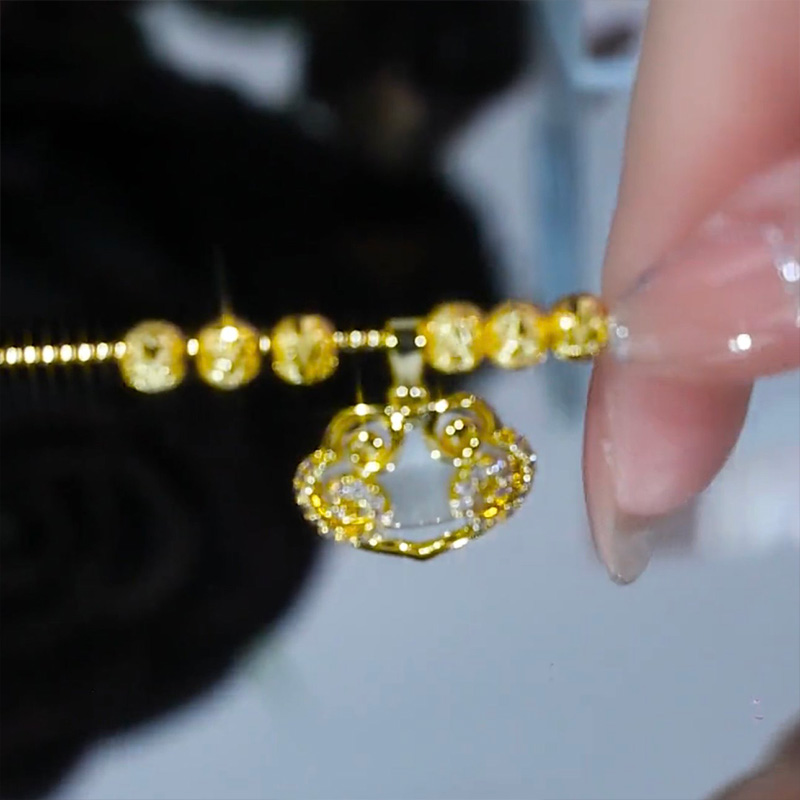 2026新款平安鎖轉運珠項鍊