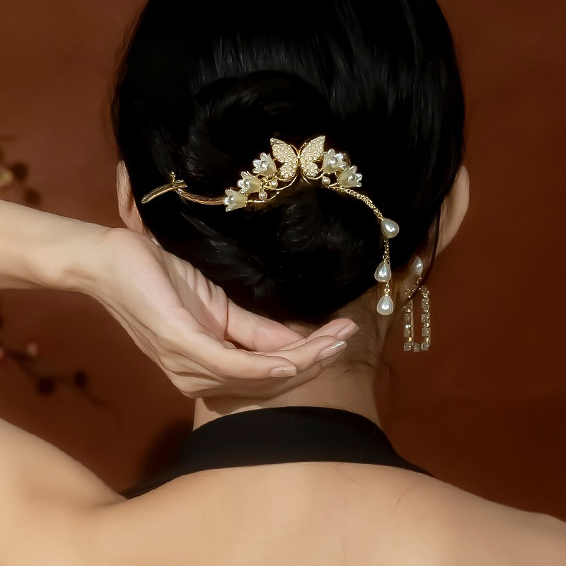 蝴蝶結頭飾高級感髮卡髮飾