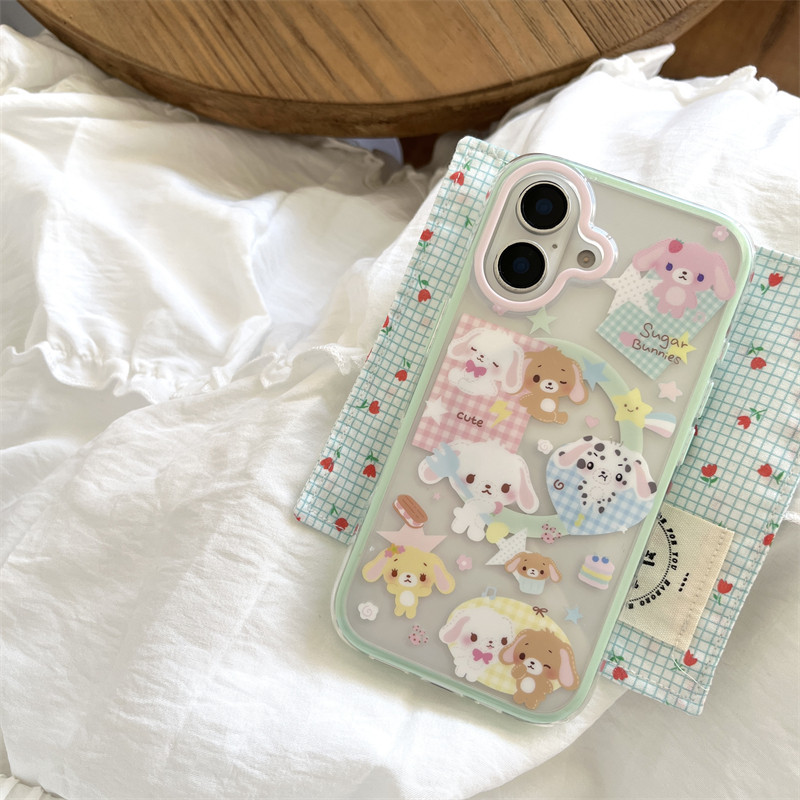 日韓可愛卡通甜點兔子搖搖樂磁吸殼