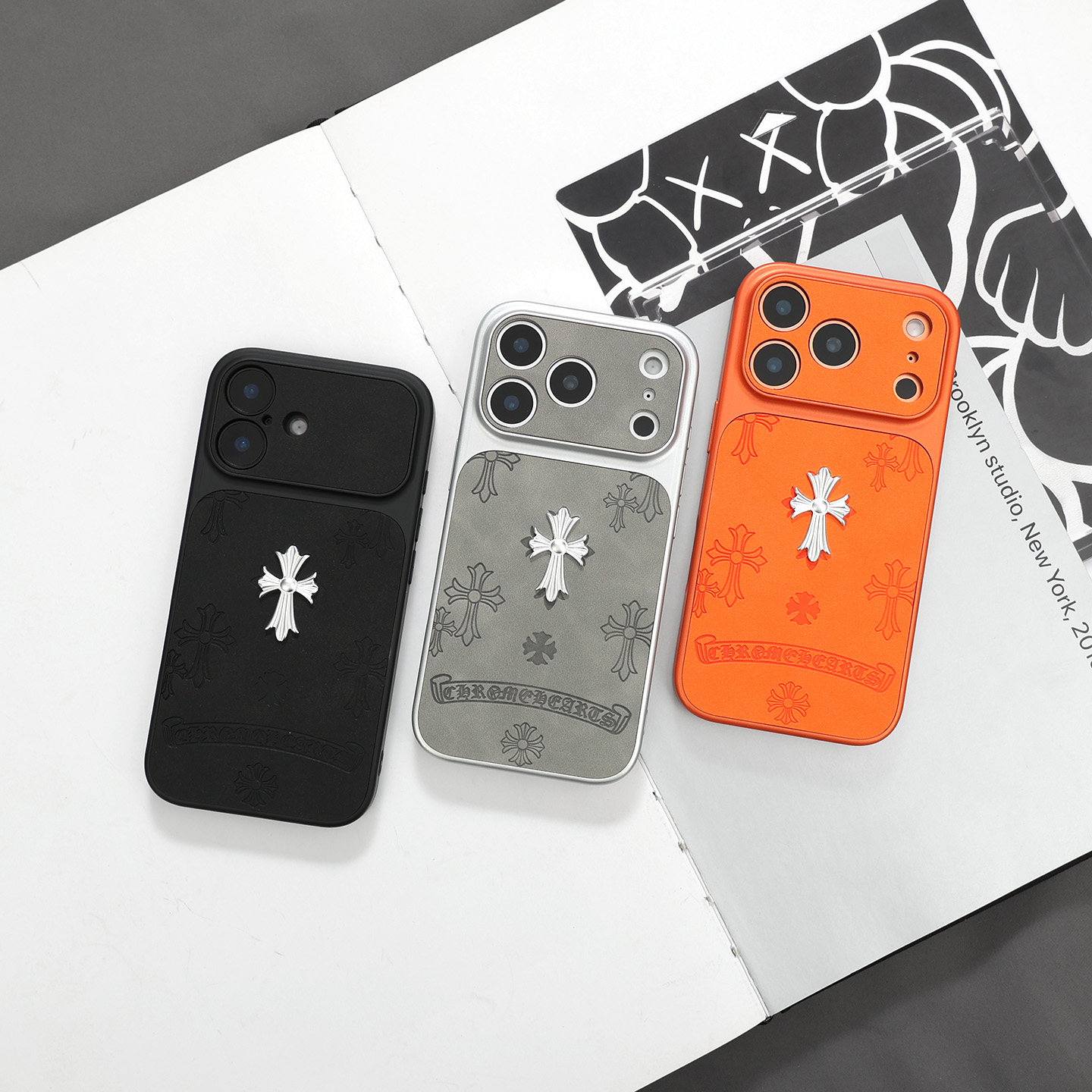 潮牌立體克羅心iphone蘋果保護殼