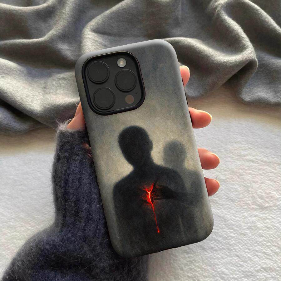 把心給我創意暗黑抽象iphone保護殼