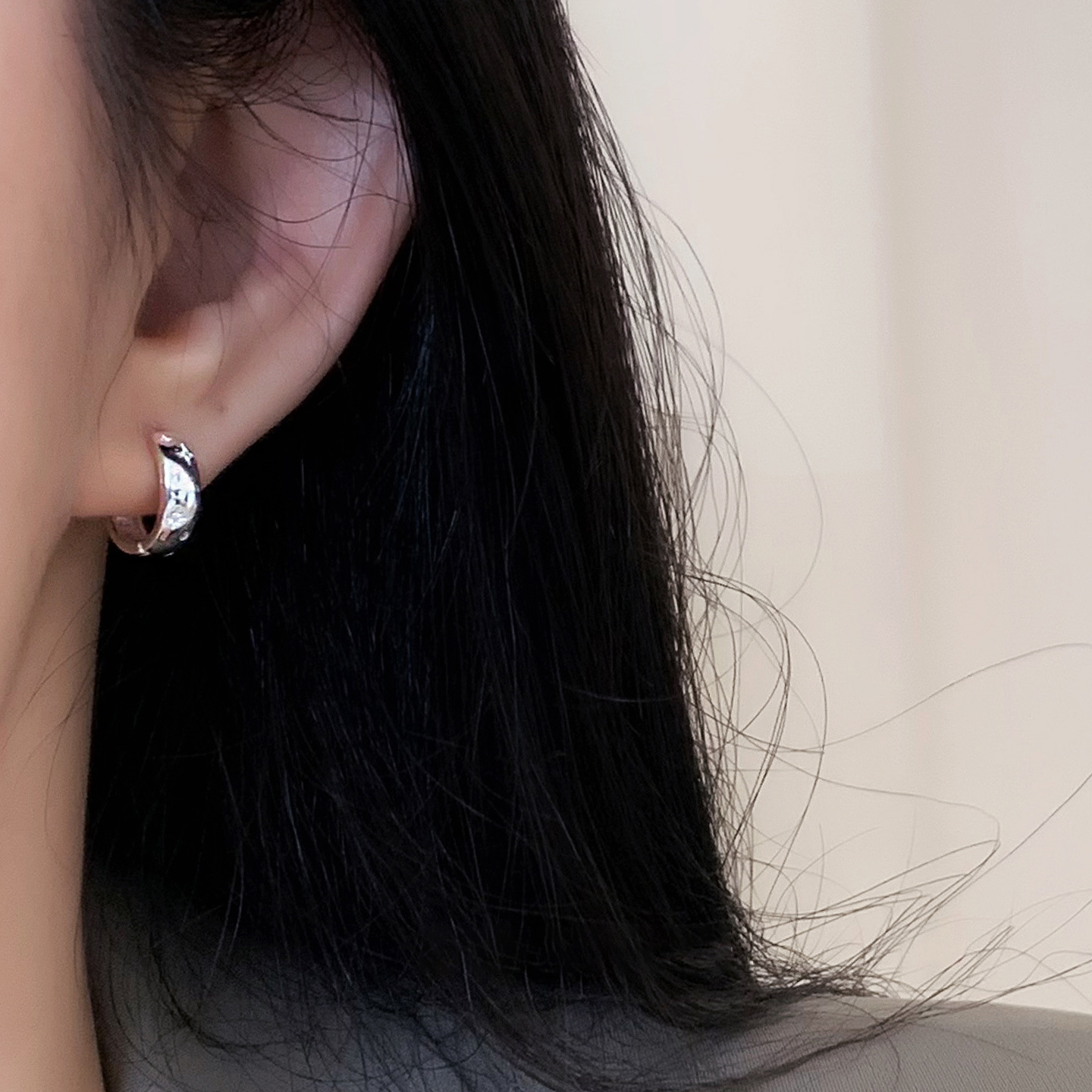 精緻微鑲小鑽簡約耳環