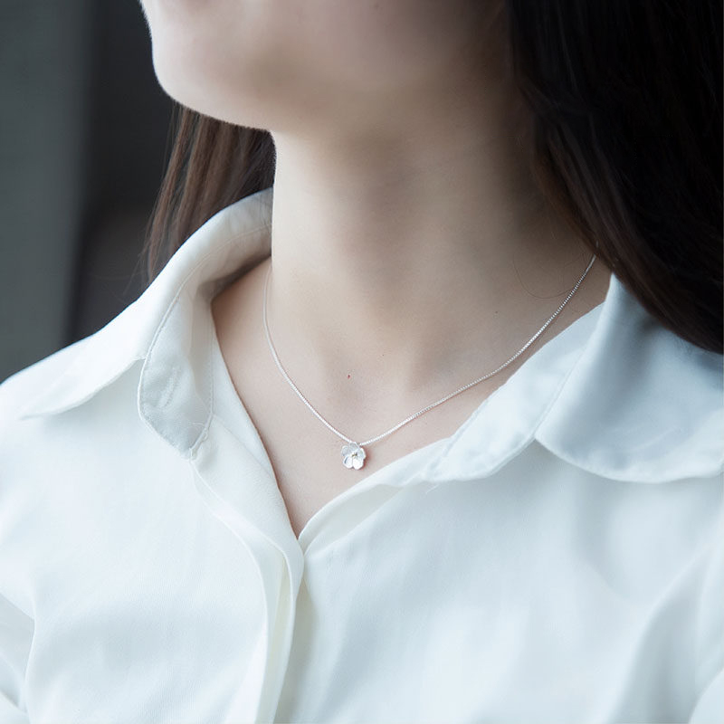 文藝甜美清新櫻花鎖骨錬