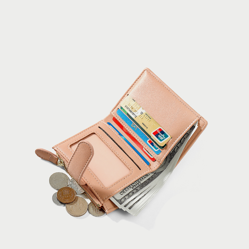 小巧拉錬卡包 零錢包皮夾 