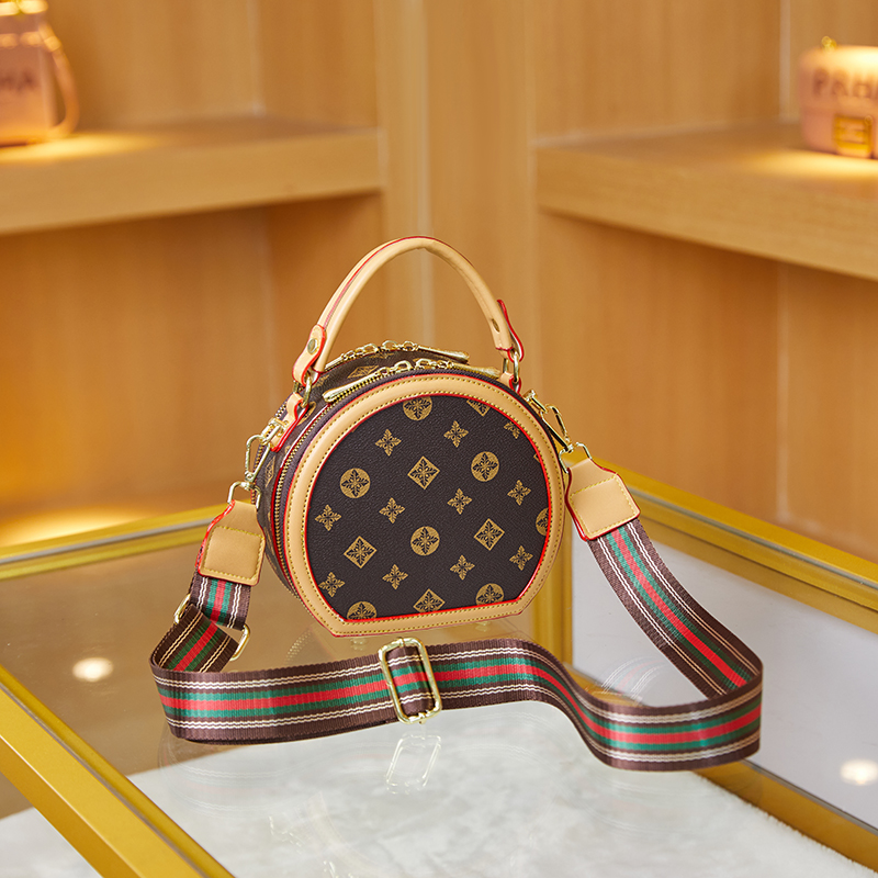 流行小圓包 印花手提包