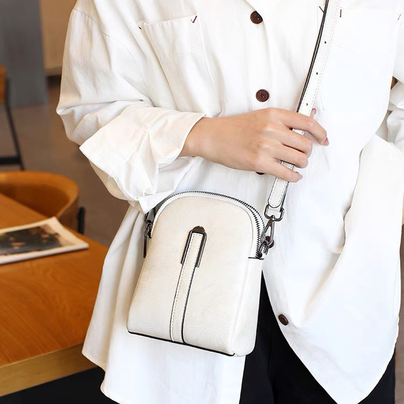 時尚牛皮真皮手機包