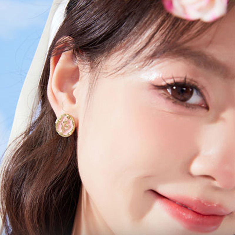 有簡訊純銀螺旋式耳夾