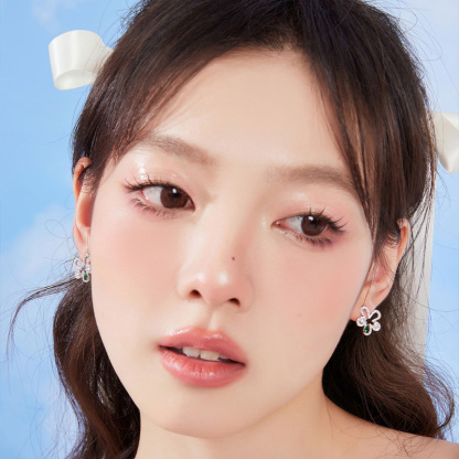鏤空復古花朵•夾式耳環