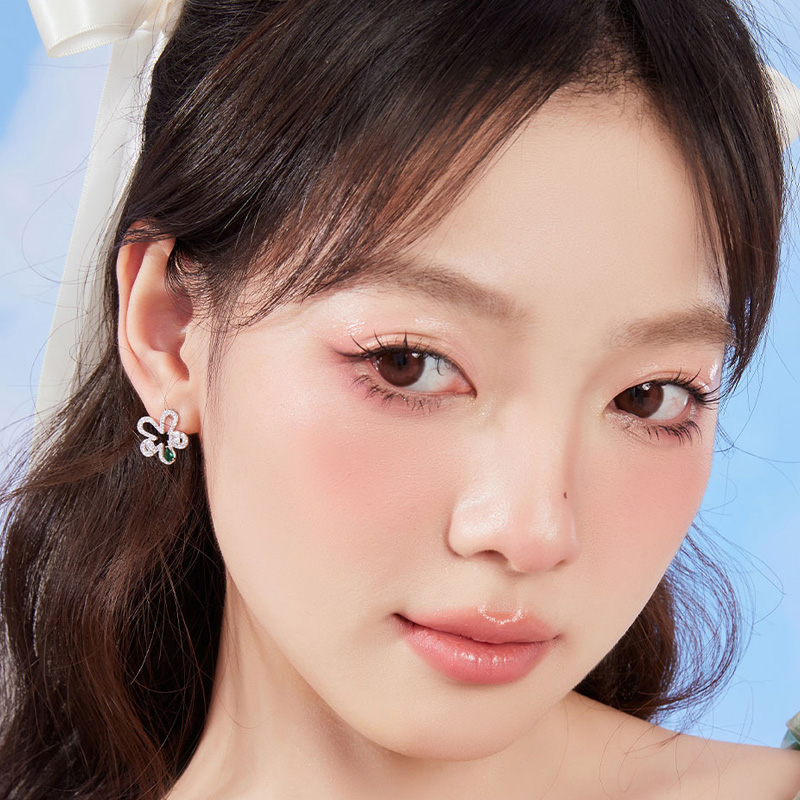 鏤空復古花朵•夾式耳環