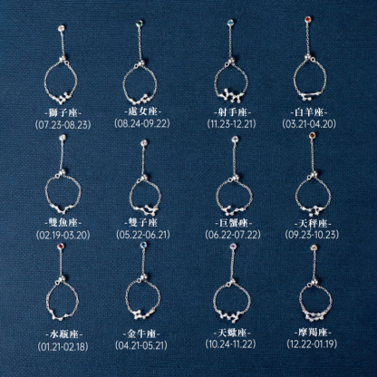 十二星座戒指 | 純銀S925復古素圈指環
