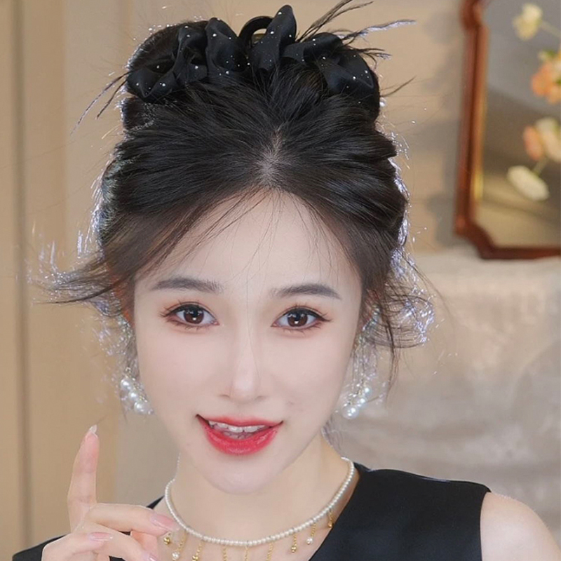 新款羽毛優雅氣質鯊魚夾