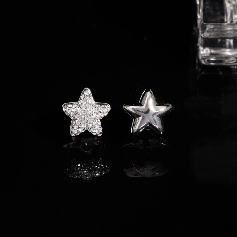 微鑲鋯石星星個性耳環