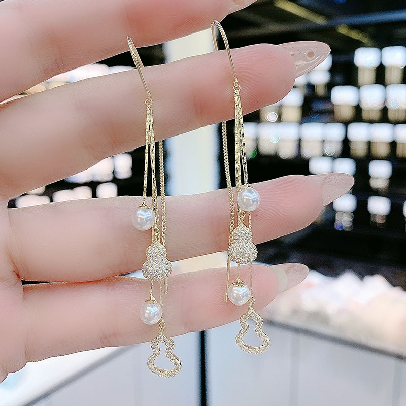 設計感葫蘆耳線耳環