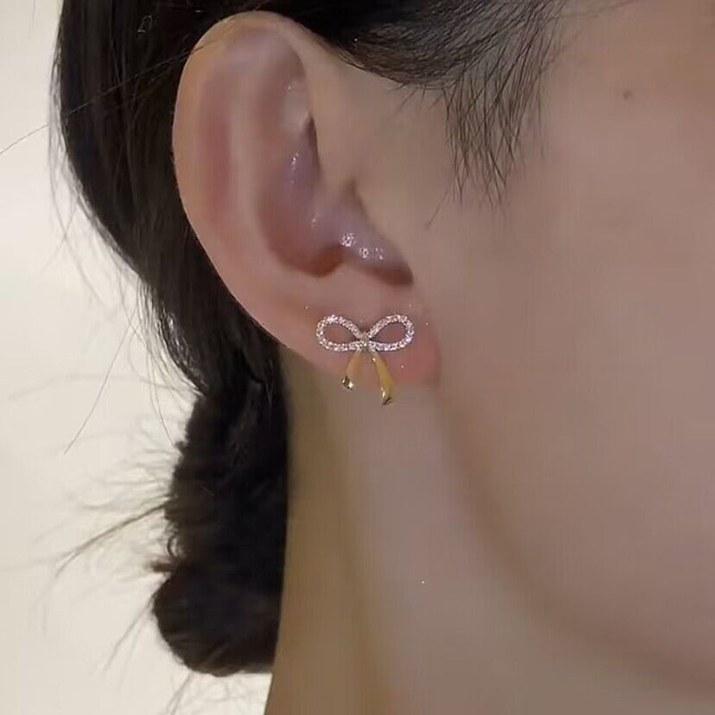 新款洋氣紅色珍珠耳環