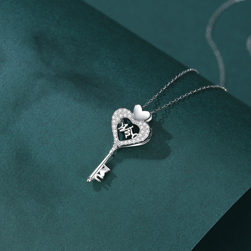 訂製款｜愛心鑰匙刻字 獨家定制項錬 爆款送禮首選