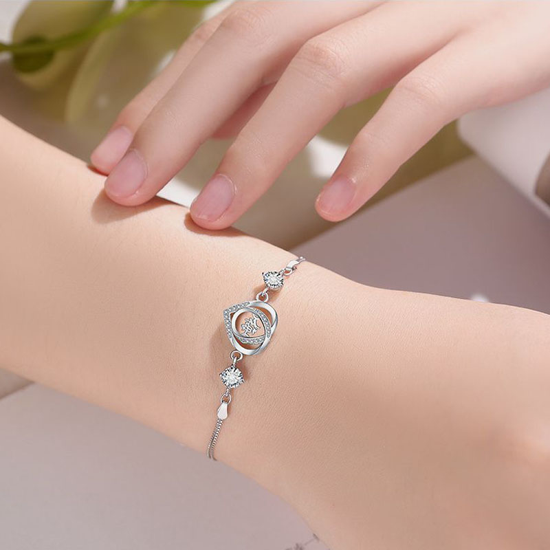 訂製款｜愛心名字手錬 S925純銀客製化手錬