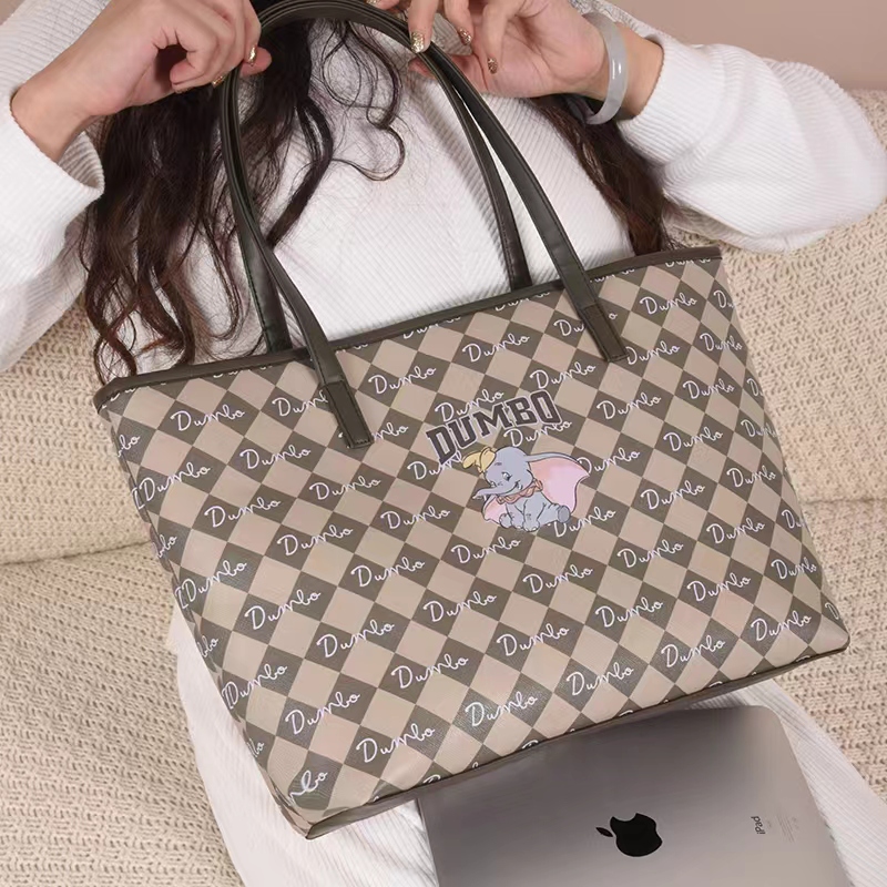 卡通便攜通勤大容量托特手提包