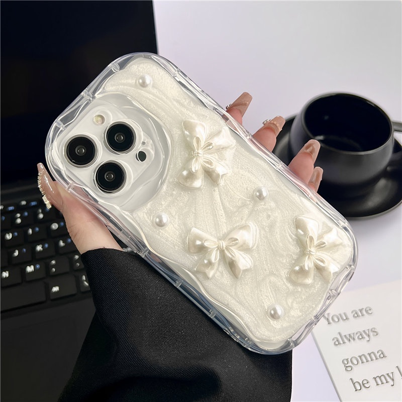 滴膠愛心蝴蝶結iPhone手機殼