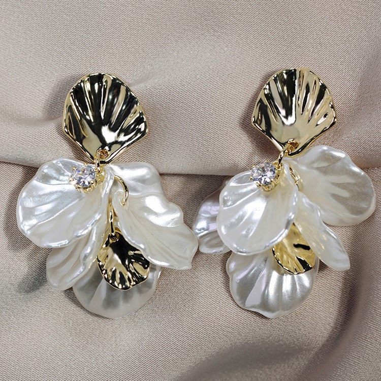 貝殼花瓣無耳洞耳夾