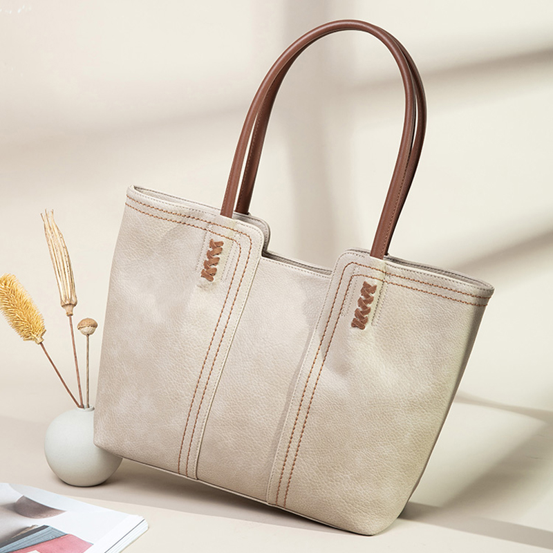 托特包 時尚百搭大容量真皮手提包 